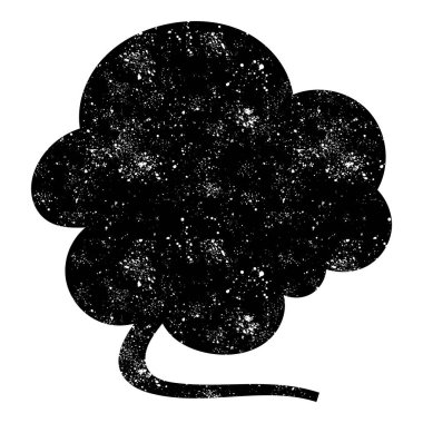 grunge rustic chat kabarcık vektör çizimi