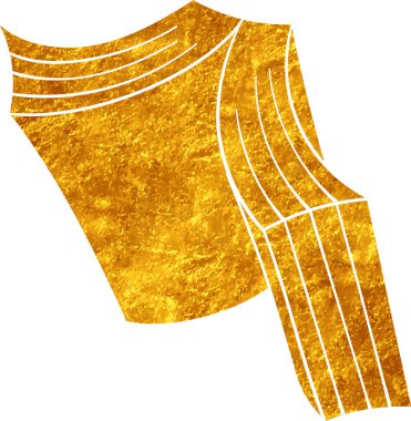 Altın renkli el çizimi kitap karalaması