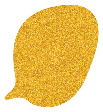 parıldayan altın folyo sohbet balonu