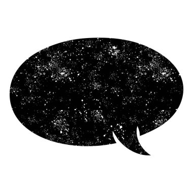 grunge rustic chat kabarcık vektör çizimi