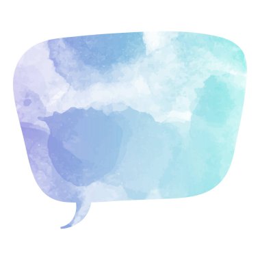 suluboya sohbet balonu vektör çizimi