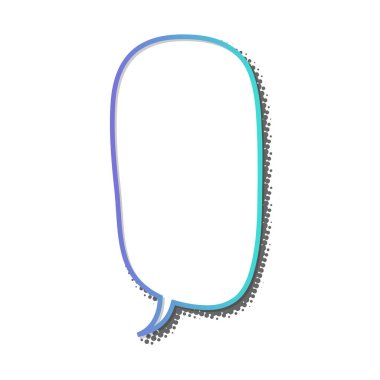 Çıkartma biçimi sohbet baloncuğu renk çizimi