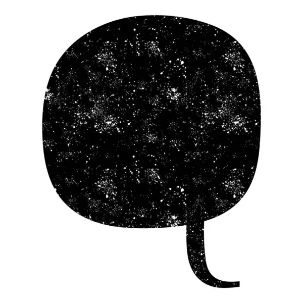 grunge rustic chat kabarcık vektör çizimi