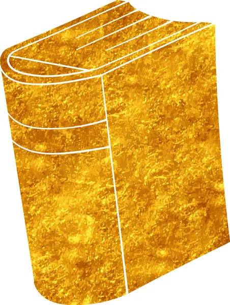 Altın renkli el çizimi kitap karalaması