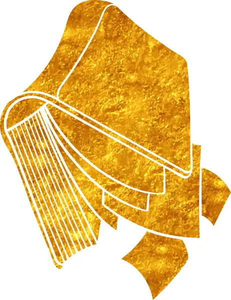 Altın renkli el çizimi kitap karalaması