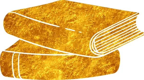 Altın renkli el çizimi kitap karalaması