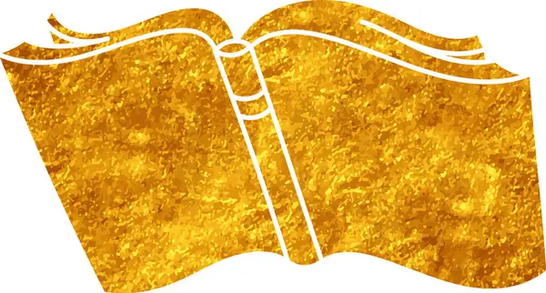 Altın renkli el çizimi kitap karalaması