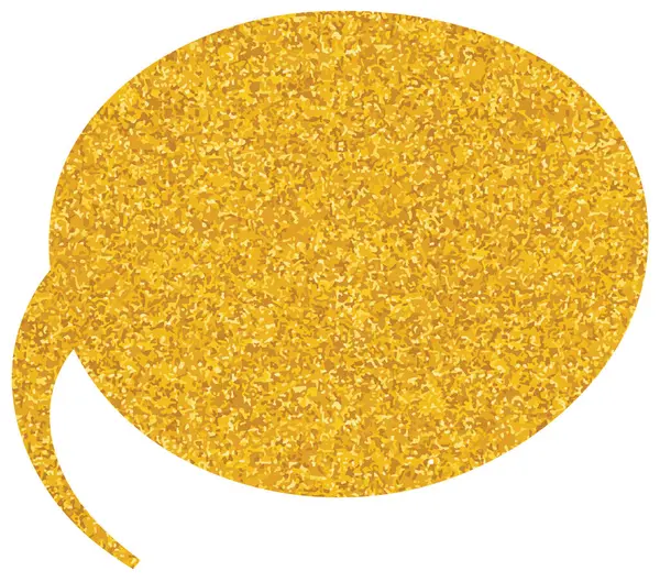 parıldayan altın folyo sohbet balonu