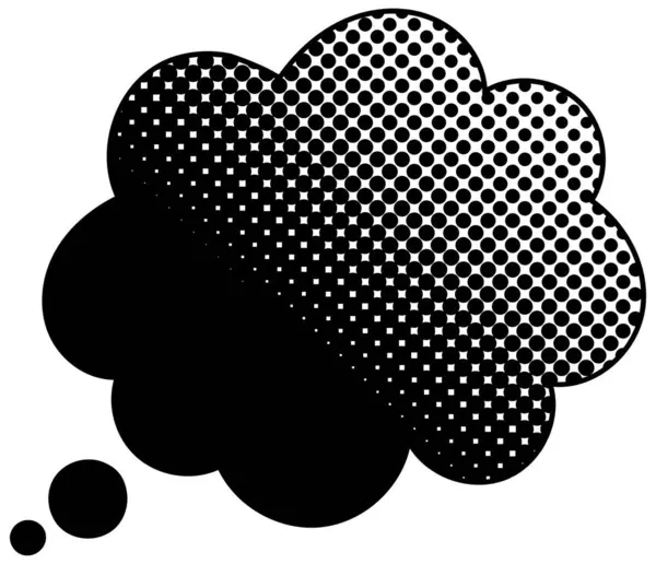 Yarım ton gradyan siyah sohbet balonu