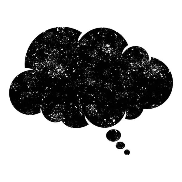 grunge rustic chat kabarcık vektör çizimi