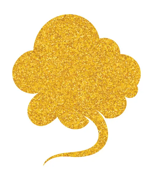 parıldayan altın folyo sohbet balonu