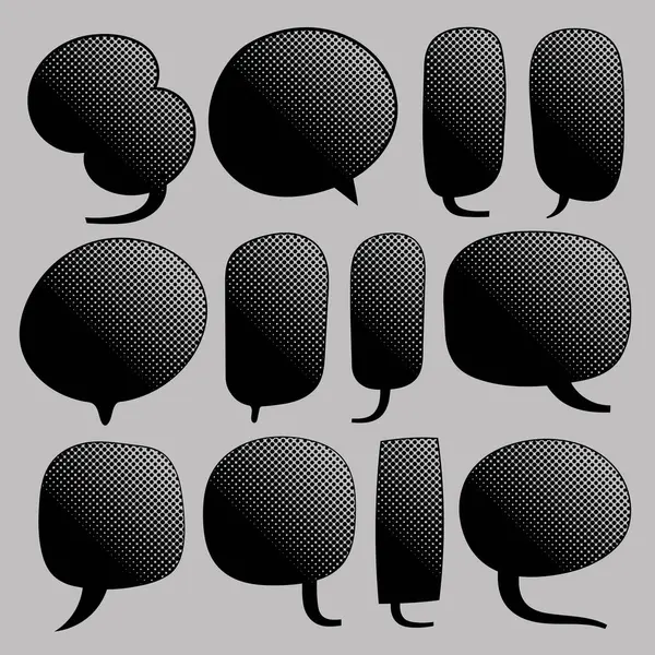 siyah yarım ton gradyan sohbet baloncuğu renk çizelgesi