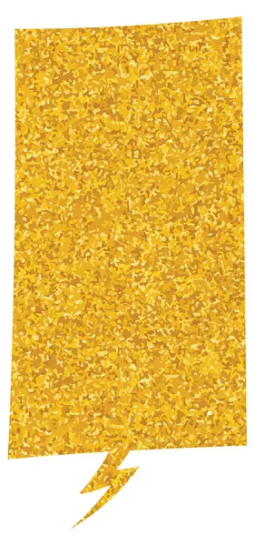 parıldayan altın folyo sohbet balonu