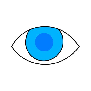 Göz çizilmiş renk vektörü çizimi