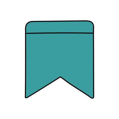 yer imi kurdelesi el çizimi renk vektörü çizimi