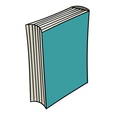 kitap el çizimi renk vektörü çizimi