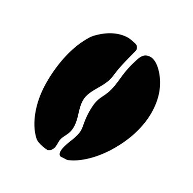 Kahve çekirdekleri elle çizilmiş ikon.