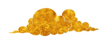Altın renkli bulut çizimi