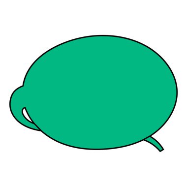 Sohbet baloncuğu el çizimi renk vektörü çizimi