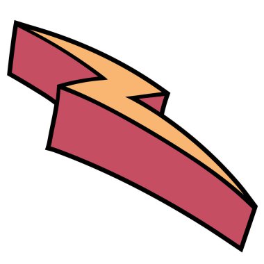 Gök gürültüsü çizilmiş renk vektörü çizimi