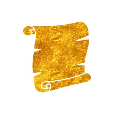 Altın rengi ile eski parşömen çizimi