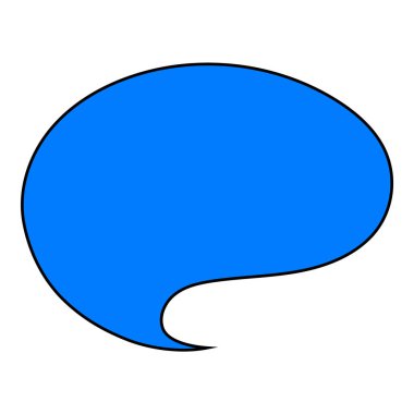 Sohbet baloncuğu el çizimi renk vektörü çizimi