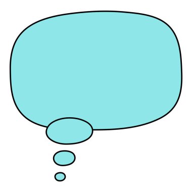 Sohbet baloncuğu el çizimi renk vektörü çizimi