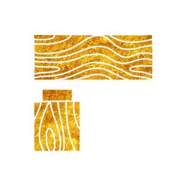 Altın rengi İtalyan çizimi kullanarak köşe tahtası eklemi