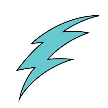 Gök gürültüsü çizilmiş renk vektörü çizimi