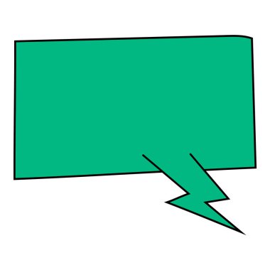 Sohbet baloncuğu el çizimi renk vektörü çizimi