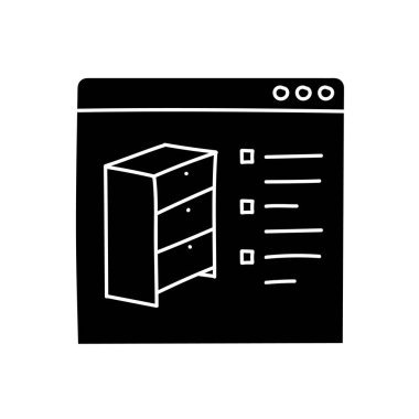 Ahşap tasarım uygulaması siyah el çizimi simgesi