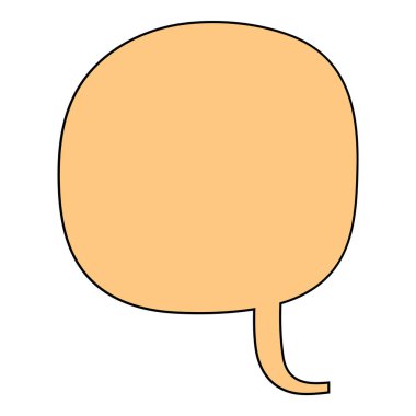 Sohbet baloncuğu el çizimi renk vektörü çizimi