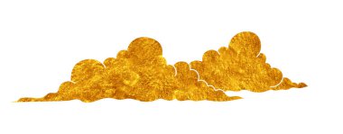 Altın renkli bulut çizimi