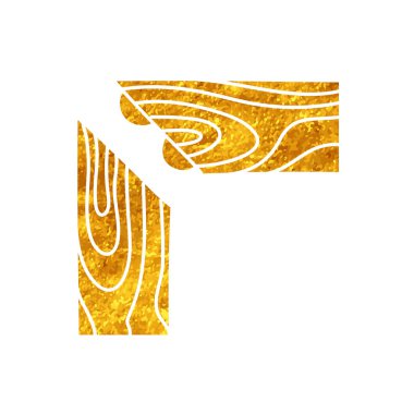 Altın rengi bisküvi çizimi kullanarak köşe tahtası eklemi