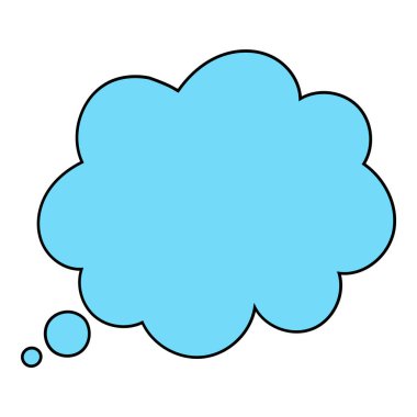 Sohbet baloncuğu el çizimi renk vektörü çizimi