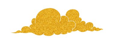Altın renkli bulut çizimi