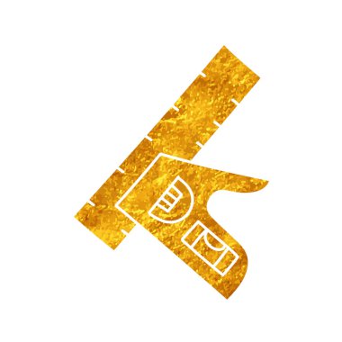 Ahşap işleme aracı, ayarlanabilir ölçü cetveli altın rengi çizer