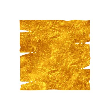 Altın rengi ile eski parşömen çizimi