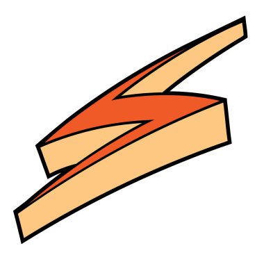 Gök gürültüsü çizilmiş renk vektörü çizimi