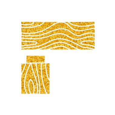 Altın rengi İtalyan çizimi kullanarak köşe tahtası eklemi