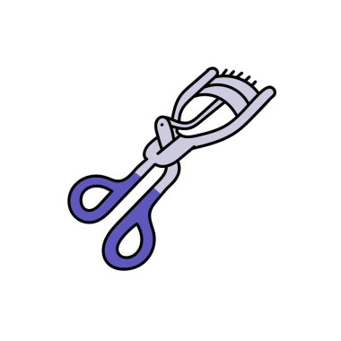 Göz kırbaçlama aracı el çizimi renk vektörü çizimi