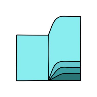 kitap el çizimi renk vektörü çizimi