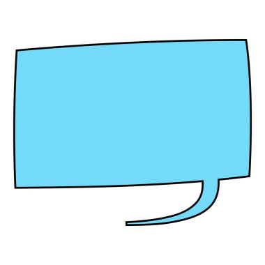 Sohbet baloncuğu el çizimi renk vektörü çizimi