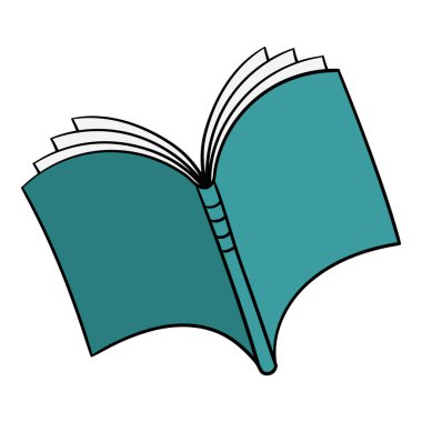 kitap el çizimi renk vektörü çizimi