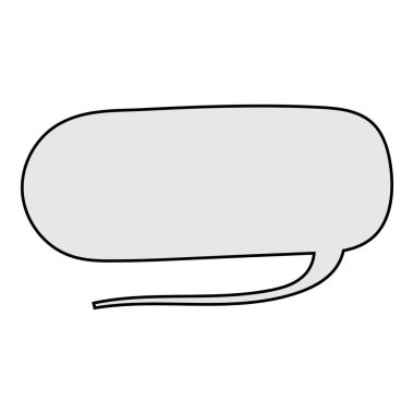 Sohbet baloncuğu el çizimi renk vektörü çizimi