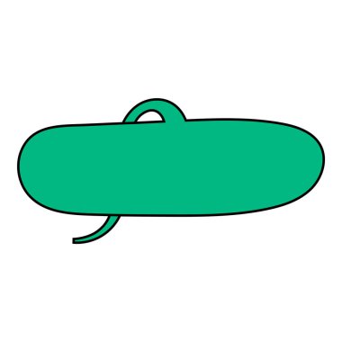 Sohbet baloncuğu el çizimi renk vektörü çizimi