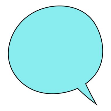 Sohbet baloncuğu el çizimi renk vektörü çizimi