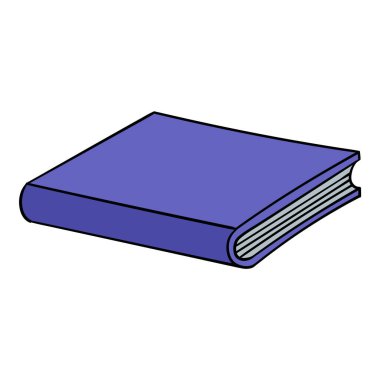 kitap el çizimi renk vektörü çizimi