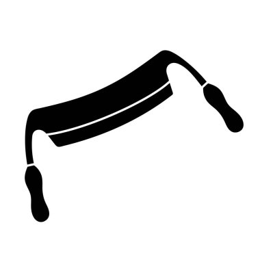 Bıçak simgesi ahşap işleme aracı siyah el çizim simgesi