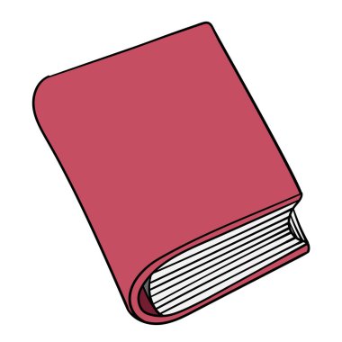 kitap el çizimi renk vektörü çizimi